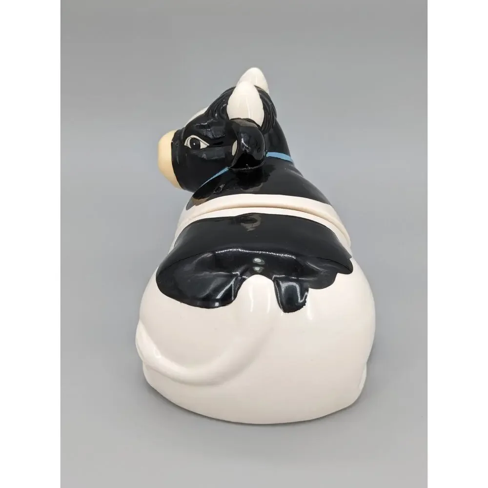 Vintage Ceramic Black White Farm 11